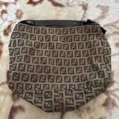 Fendi FFロゴ ブラウン ハンドバッグ