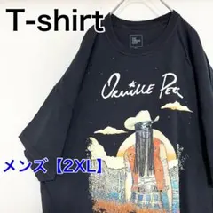 YAZ54【US輸入】THE THREAD SHOP　Tシャツ【メンズ2XL】黒