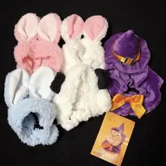 【未使用品】ねこのかぶりもの ガチャ 5点セット うさぎ パンダ 魔女