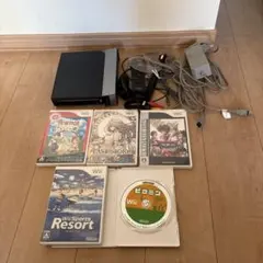 Wii 本体　ケーブル付き　リモコン付き　ソフト付き