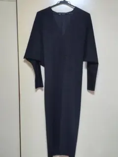 ZARA ロングブラックワンピース Sサイズ
