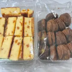 ☆大容量☆お菓子2種(アップルチーズケーキ、ドームクーヘン　ココア栗入)