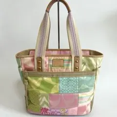 COACH Patchwork Signature Tote Bag y2k