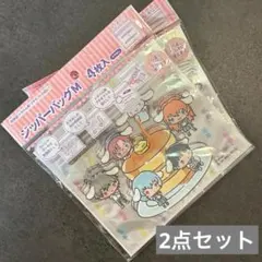 【新品】シナモロール エヴァンゲリオン ジッパーバッグ M 4枚入 2個セット