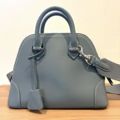 Mila Owen ミラオーウェン ワイドショルダーボストンバッグ ブルー