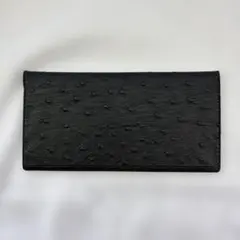 クロコ型押し 長財布 ブラック レザー シンプル メンズ レディース