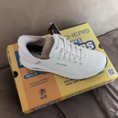 ★訳あり右側のみ出品★スケッチャーズ.スリップインズ　白