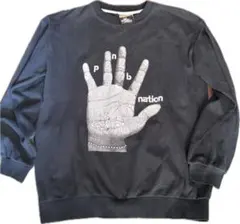 PNB Nation クルーネックスウェット ダークグレー