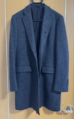 【美品】ジョゼフオム チェスターコート グレー 48（L） チャコールグレー
