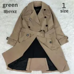 green　HYKE の前身ブランド　ライナー付　トレンチコート　1size
