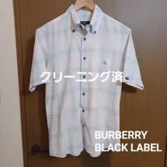 BURBERRY BLACK LABEL 半袖シャツ サイズ2 クリーニング済