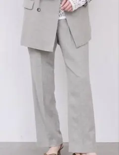 完売品　SLOBE IENA ウォッシャブルツイルストレートパンツ　38