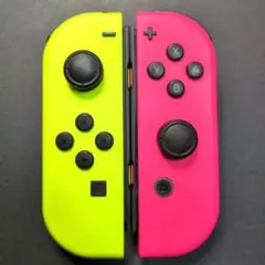 【純正品】Switchジョイコン　 ネオンイエロー・ネオンピンク　動作確認済み