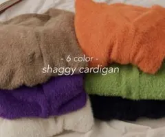 Discoat シャギーカーディガン パープル