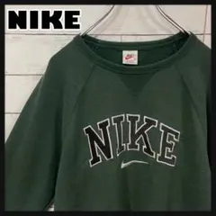 1【希少XLサイズ】ナイキ☆90's センター刺繍ロゴ スウェット☆015