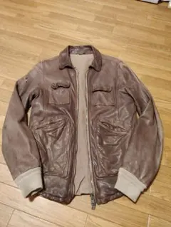 giorgio brato leather jacket　レア 襟付きライダース