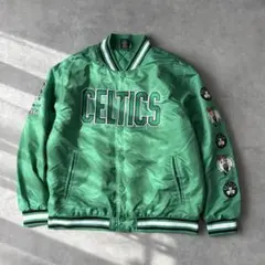 20774 NBA セルティックス 刺繍 中綿 スタジャン ジャンパー