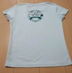 FILA フィラ　テニスウェア　 Tシャツ オフホワイト　 S　バックプリントのサムネイル