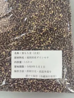 即購入OK【農家直送】令和7年福岡県産紫もち麦10キロ - メルカリ
