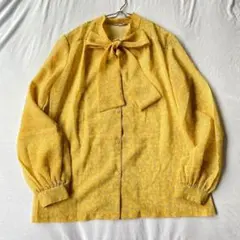 【エレガンスモード】ボウタイブラウス ボータイ 小花柄 透け感 長袖 11