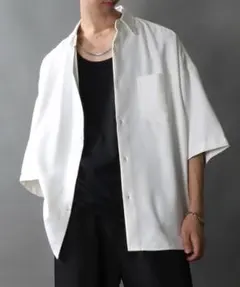 SITRY ビッグシルエット半袖シャツ M ホワイト