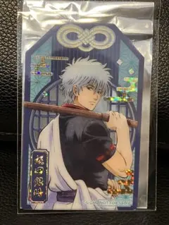 銀魂 吉原大炎上 ナムコ限定 お守り型クリアシート 坂田銀時 箔押し レア