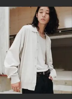 【WYM】T/C BASIC KNIT SHIRT CARDIGAN Mサイズのサムネイル