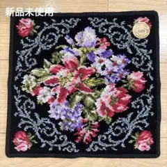 【新品未使用】FEILER フェイラー ハンカチ 花柄 ブラックのサムネイル