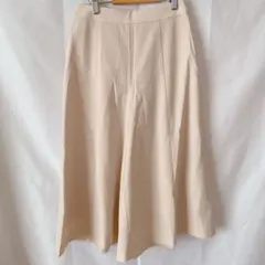 【美品】ノーリーズソフィ ワイドパンツ ガウチョ ベージュ 小さいサイズ 34