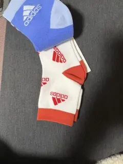 adidas ストライプソックスセット　サイズ15-16cm