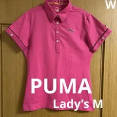 Puma ピンク ポロシャツ 半袖 Lady’s M