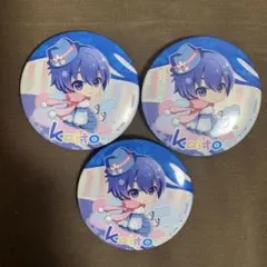KAITO 缶バッジ あそーと ボカロ 初音ミク