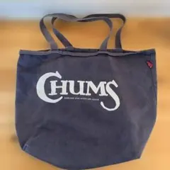 CHUMS チャムス トートバッグ ロゴ入り 厚手デニム風キャンバス地