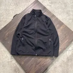 7AS6 ジップアップジャケット　黒　L インポート　古着used