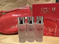 SK-II ふき取り化粧水30ml×3 コスメポーチ ベアジュエリー トレイ