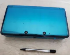 ニンテンドー 3DS 青 アクアブルー 本体 付属品 任天堂