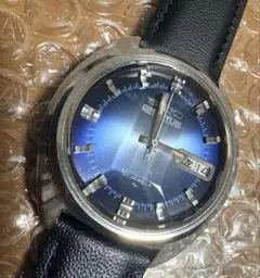 珍品 SEIKO メンズ腕時計 クォーツ スクエア ネイビー文字盤 