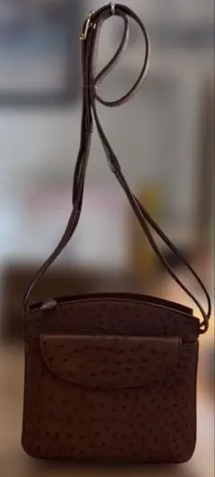 オーストリッチ　ショルダーバッグ　未使用品のサムネイル