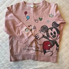 MUSHMUSH ミッキー ミニー トレーナー 110