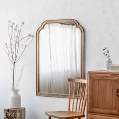 【新品未使用】新品未開封　antry アントリー（L） Wood arch キャビネットミラー — ANTRY USE ONLY GENUINE
