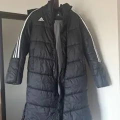 adidas ブラック ベンチコート 160