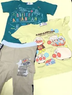 アンパンマン　Tシャツ　半ズボンセット　90~95 子供服　子ども服　シミあり