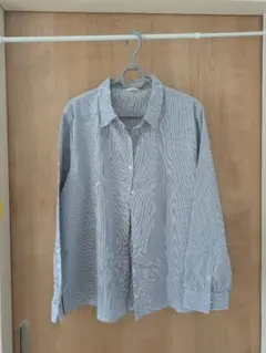 ストライプ柄 長袖シャツ LL XLサイズ