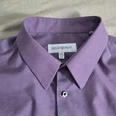 Yves Saint Laurent　ドレスシャツ　パープル　サイズL