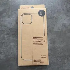 MUJI スマートフォンケース iPhone14 ダークグレー