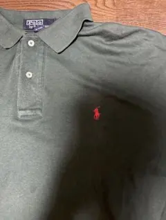 90s USA製Polo Ralph Lauren ダークグリーン ポロシャツL