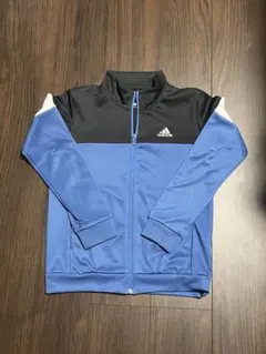 adidas ジャージ 青/黒/白 150