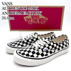 ★VANS オーセンティック 44DX アナハイム ブラック ホワイト チェック