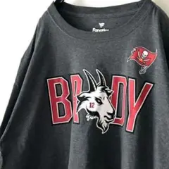 NFL バッカニアーズ ブレイディ Tシャツ L グレー 灰色 古着