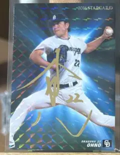 2016 プロ野球チップス サイン 中日ドラゴンズ 大野雄大